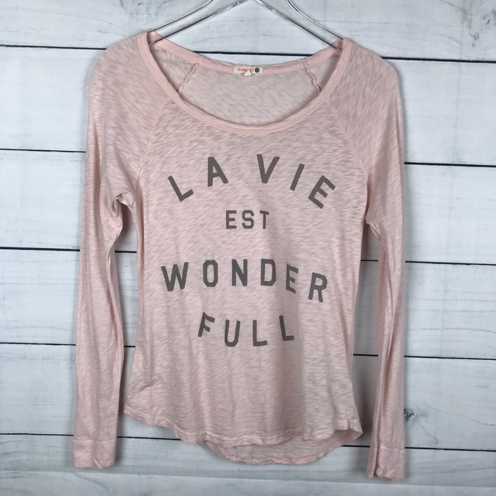 Sundry Pink La Vie Wonderful Burnout 2 Medium